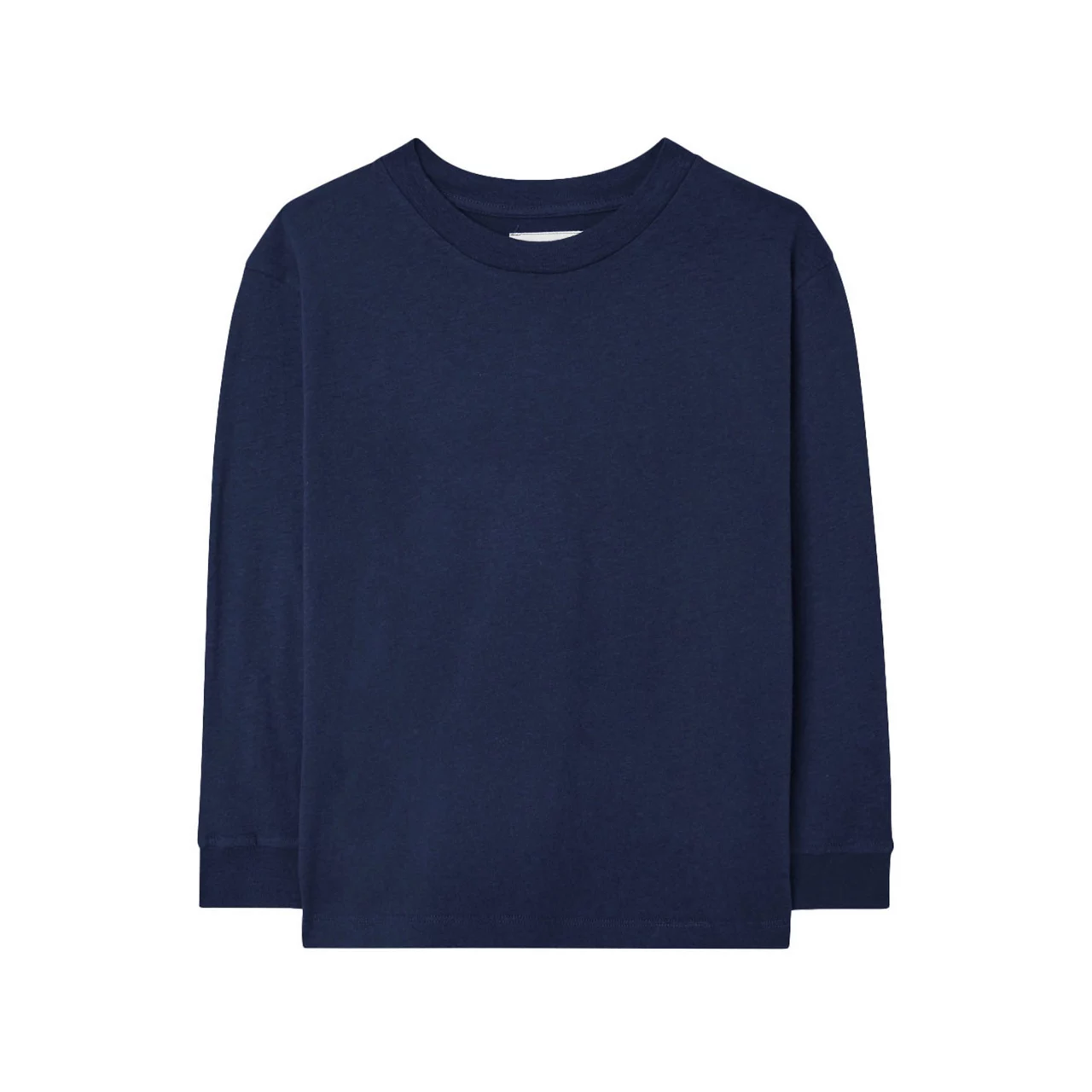 AMERICAN VINTAGE Gamipy Solid Long-Sleeved T-Shirt - Navy