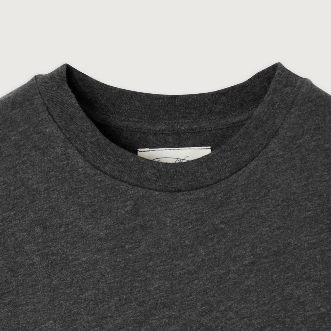 AMERICAN VINTAGE Gamipy Solid T-Shirt - Charcoal