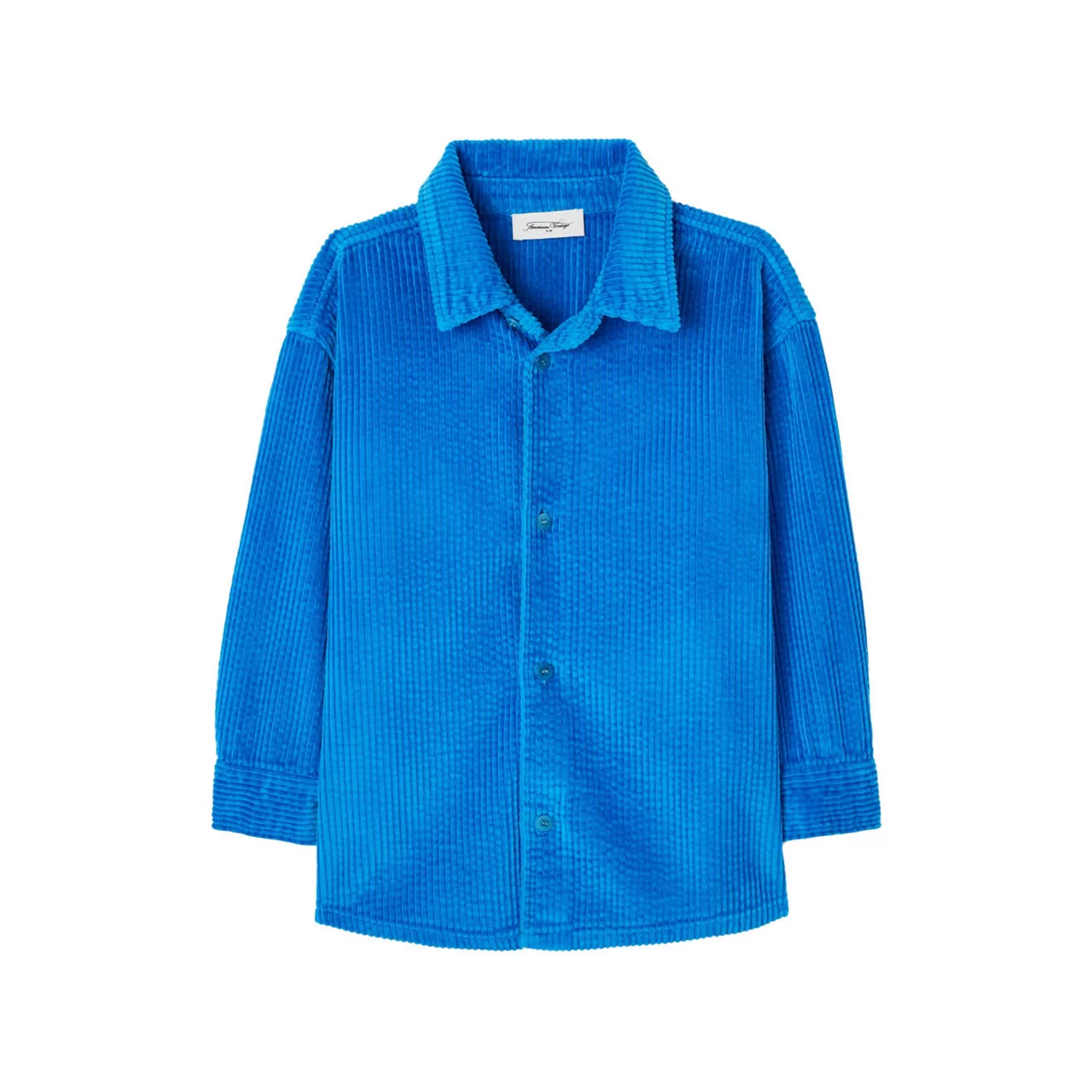 AMERICAN VINTAGE Padow Textured Overshirt - Blue