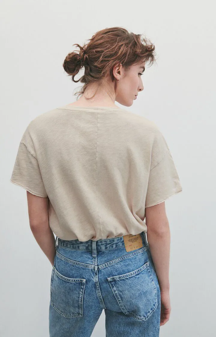 American Vintage SONOMA Crew Neck Short Sleeve Tee in Vintage Pearl 