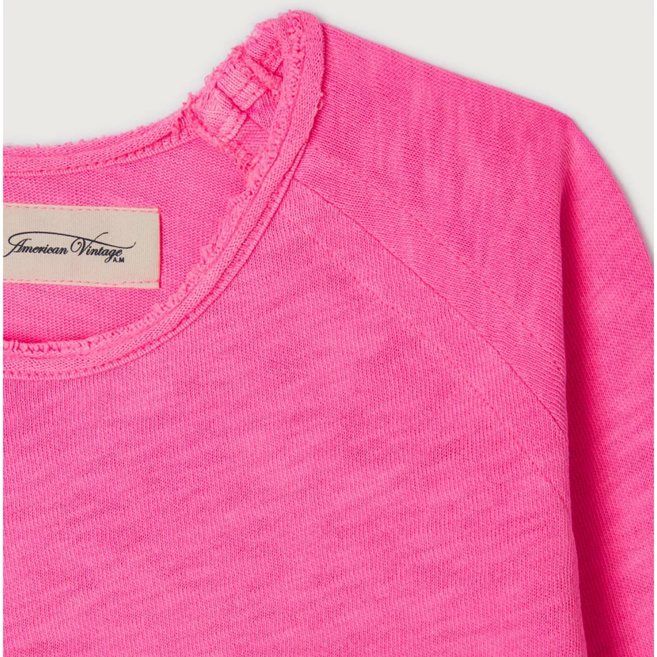 AMERICAN VINTAGE Sonoma Solid Long-Sleeved T-Shirt - Pink