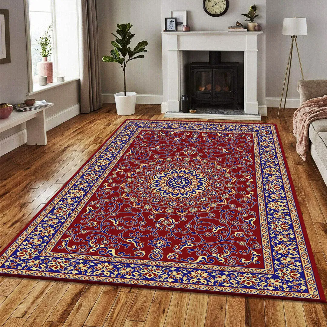 Anikka Handwoven Red Rug