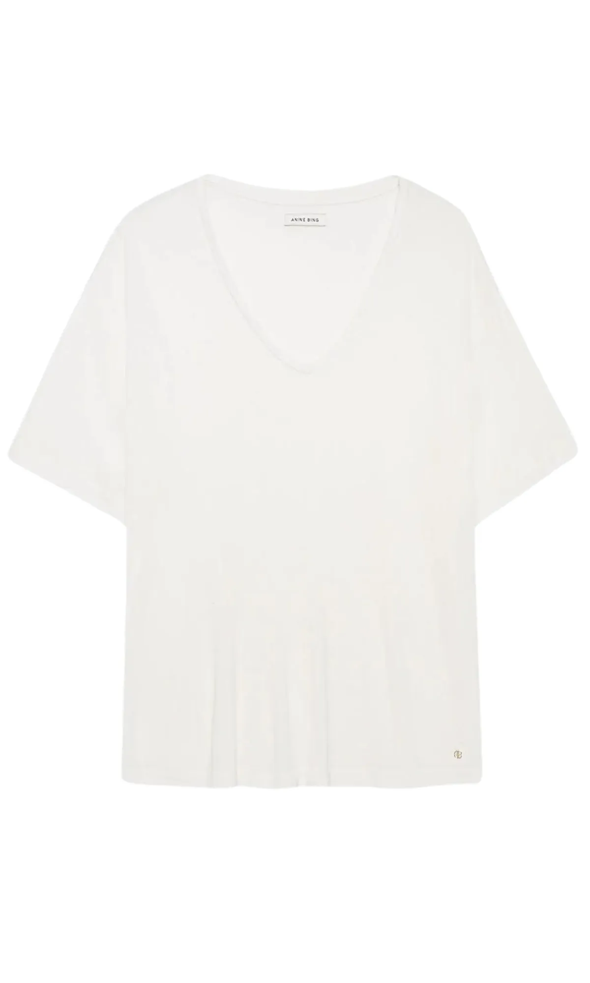 ANINE BING | Vale Tee Off White Cashmere Blend