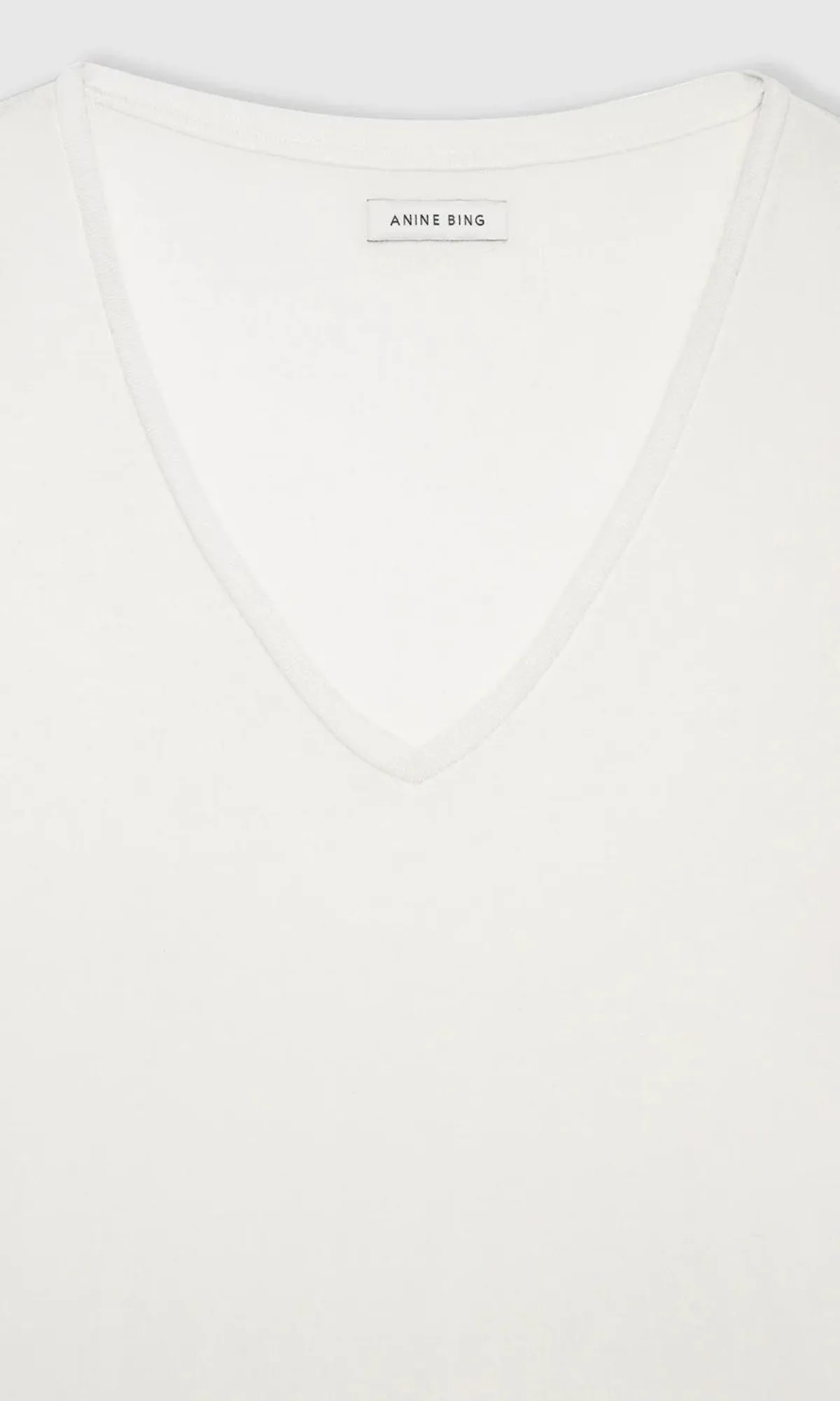 ANINE BING | Vale Tee Off White Cashmere Blend