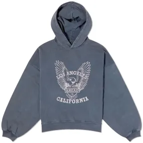 Anine Bing Alec White Eagle Print HoodieMulti