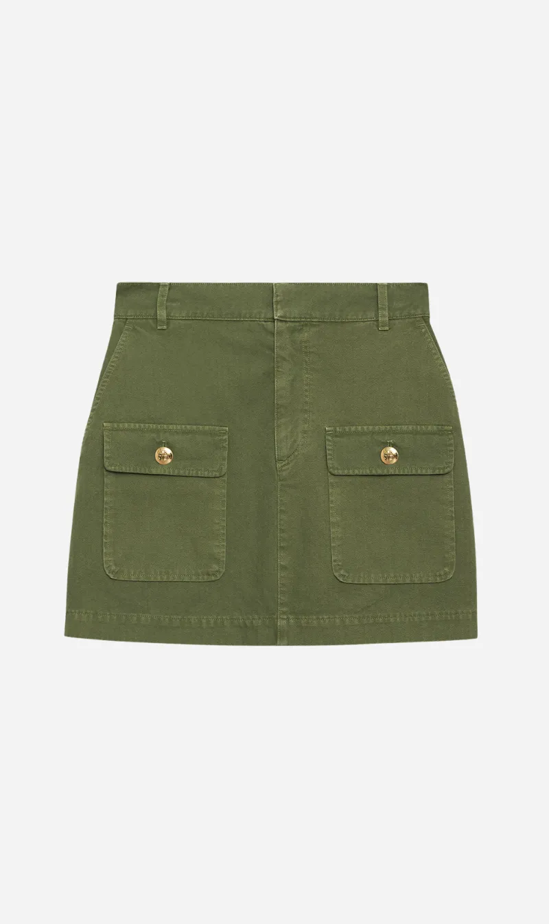  Anine Bing      Aliza Skirt - Army Green 