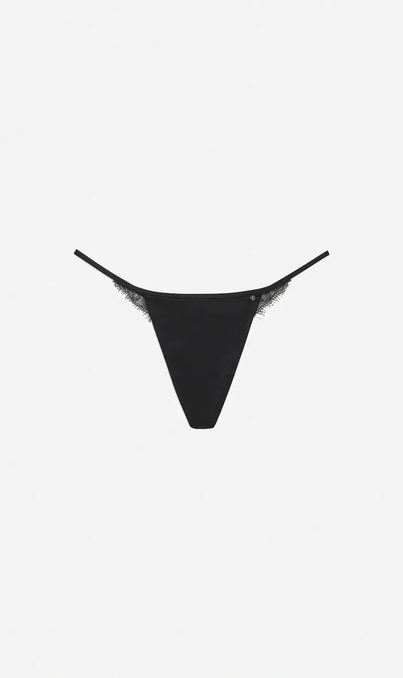  Anine Bing      Amina Thong - Black 