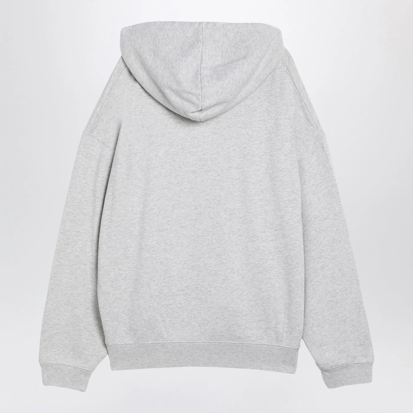 Anine Bing    Anine Bing Grey Hooded Sweatshirt With Logo Print