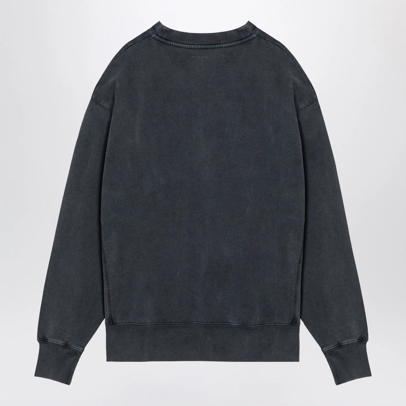 Anine Bing    Anine Bing Washed Black Crew Neck Sweatshirt