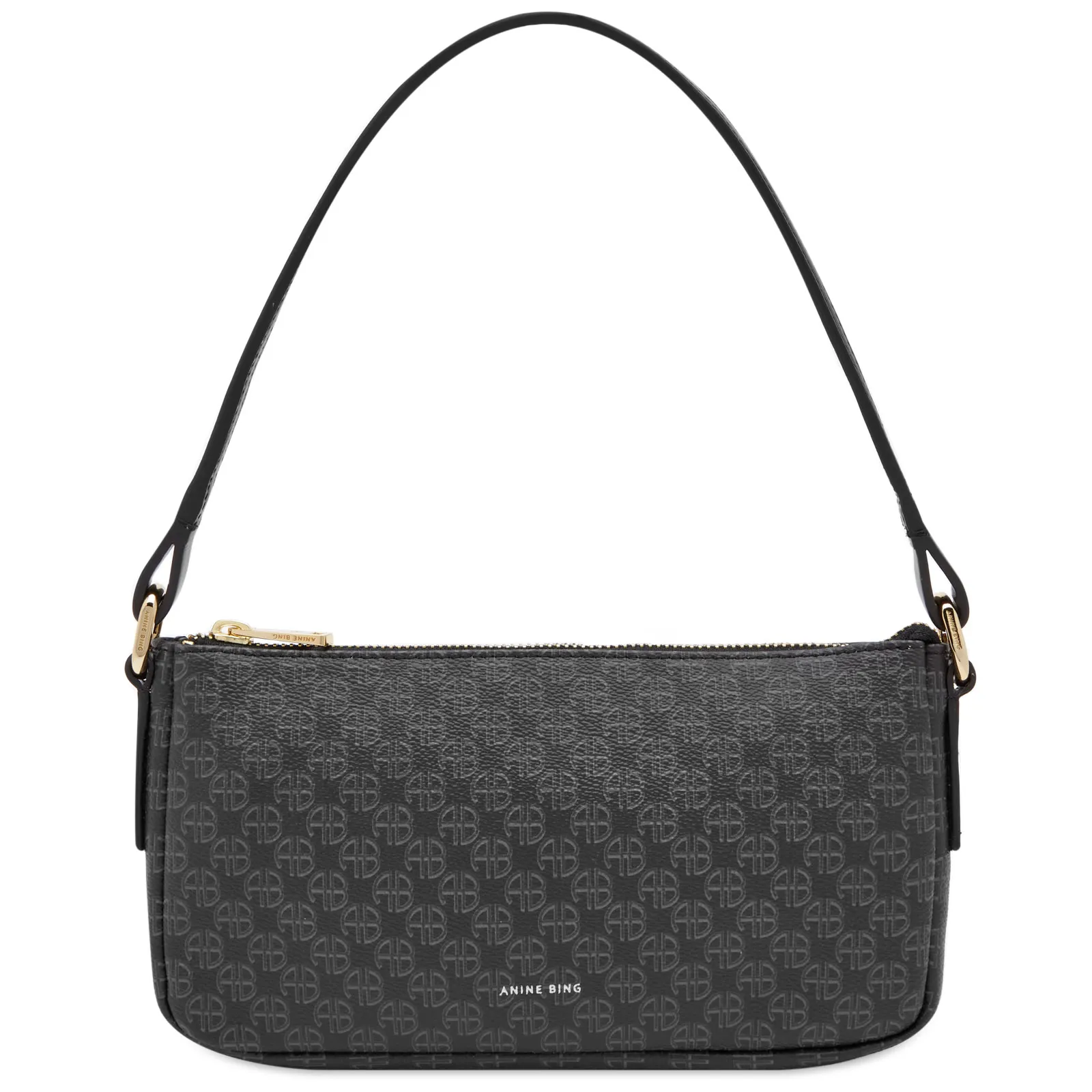 Anine Bing Bianca Monogram BagBlack