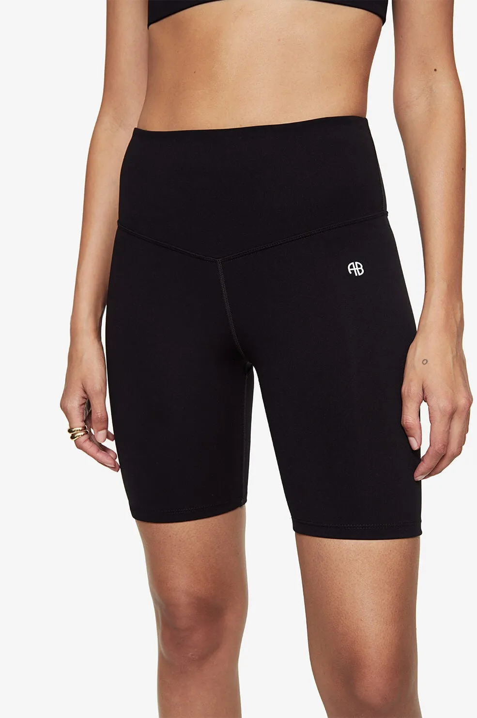 Anine Bing Blake Biker Short - Black