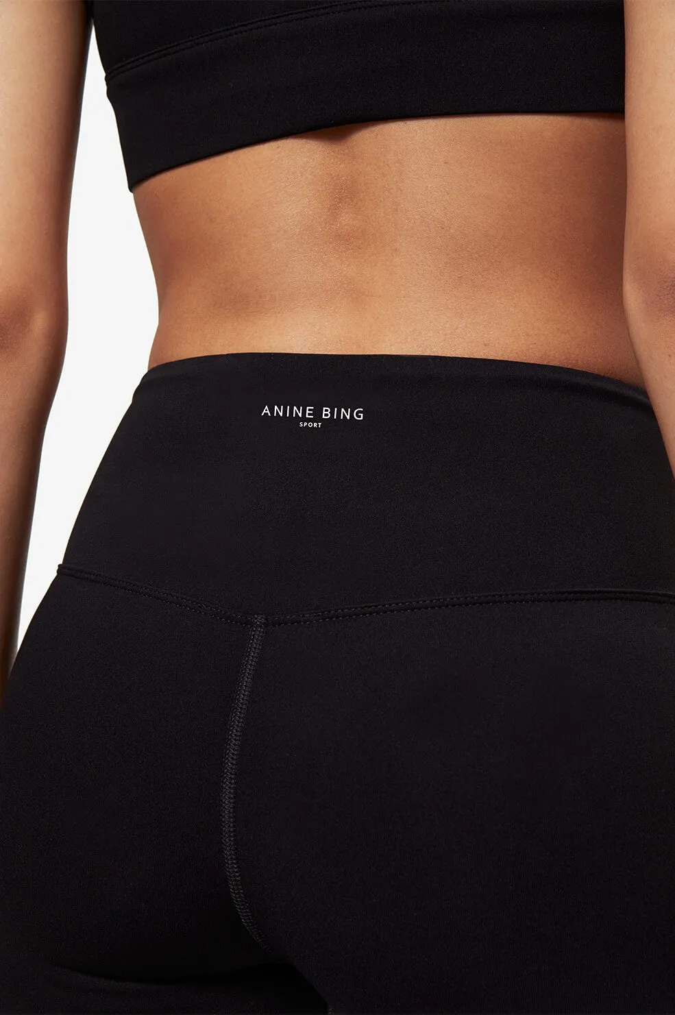 Anine Bing Blake Biker Short - Black