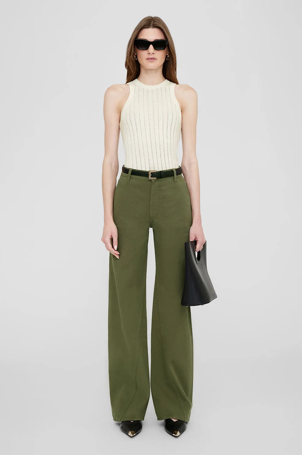  Anine Bing      Briley Pant - Army Green 