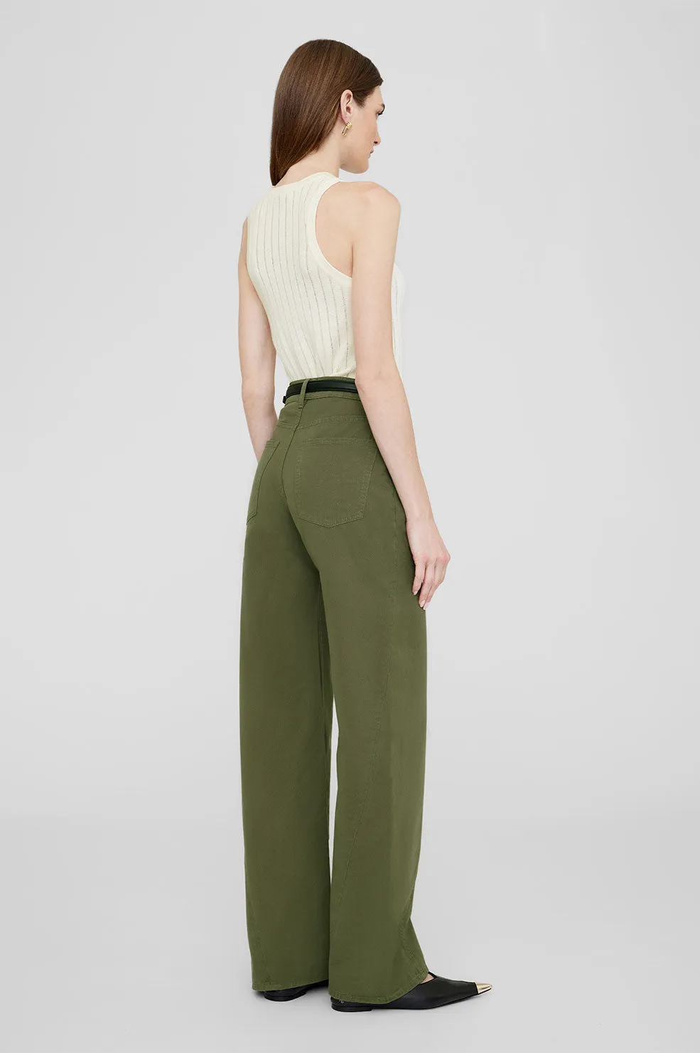  Anine Bing      Briley Pant - Army Green 