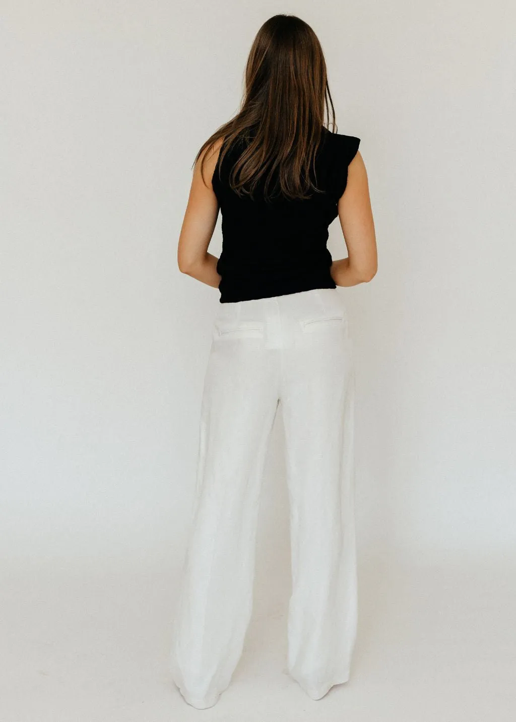 Anine Bing Carrie Pant in White