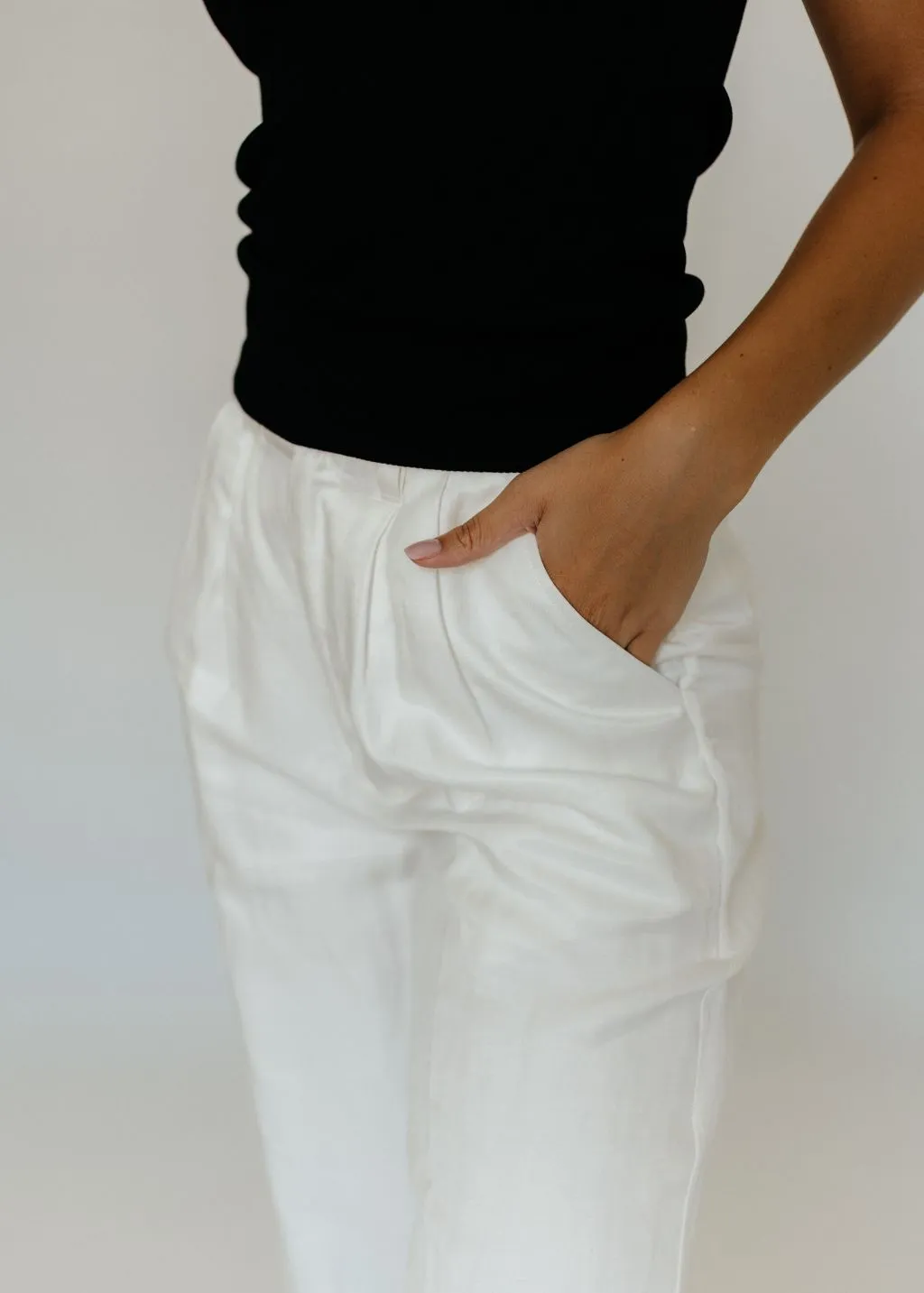 Anine Bing Carrie Pant in White