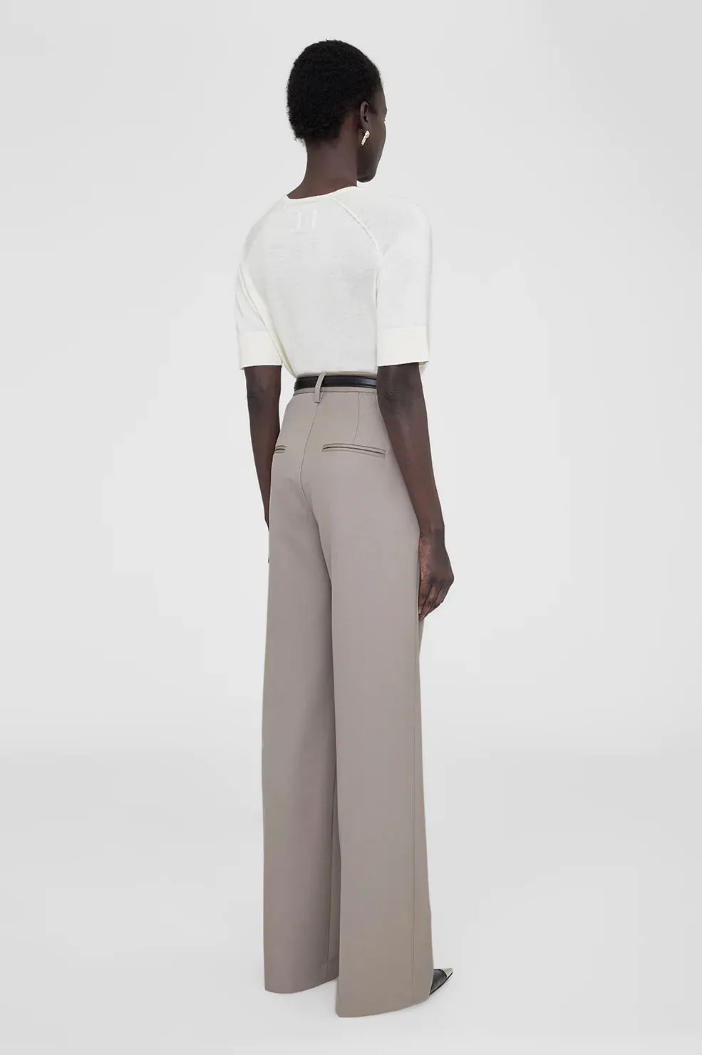 Anine Bing Carrie Pant - Taupe