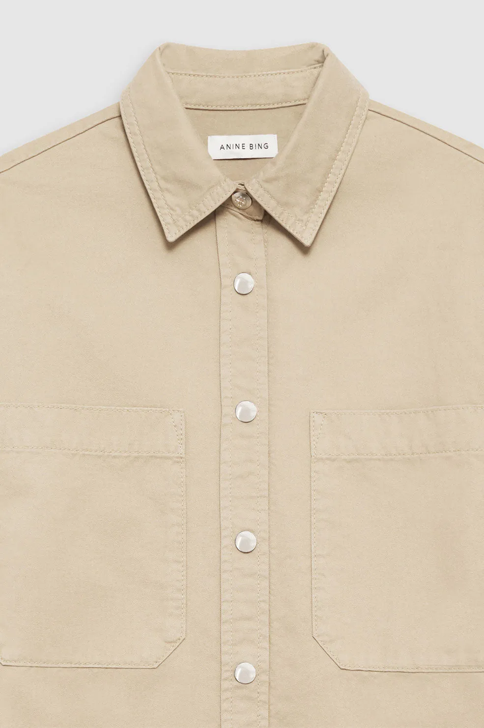  Anine Bing      Dante Shirt - Oatmeal 