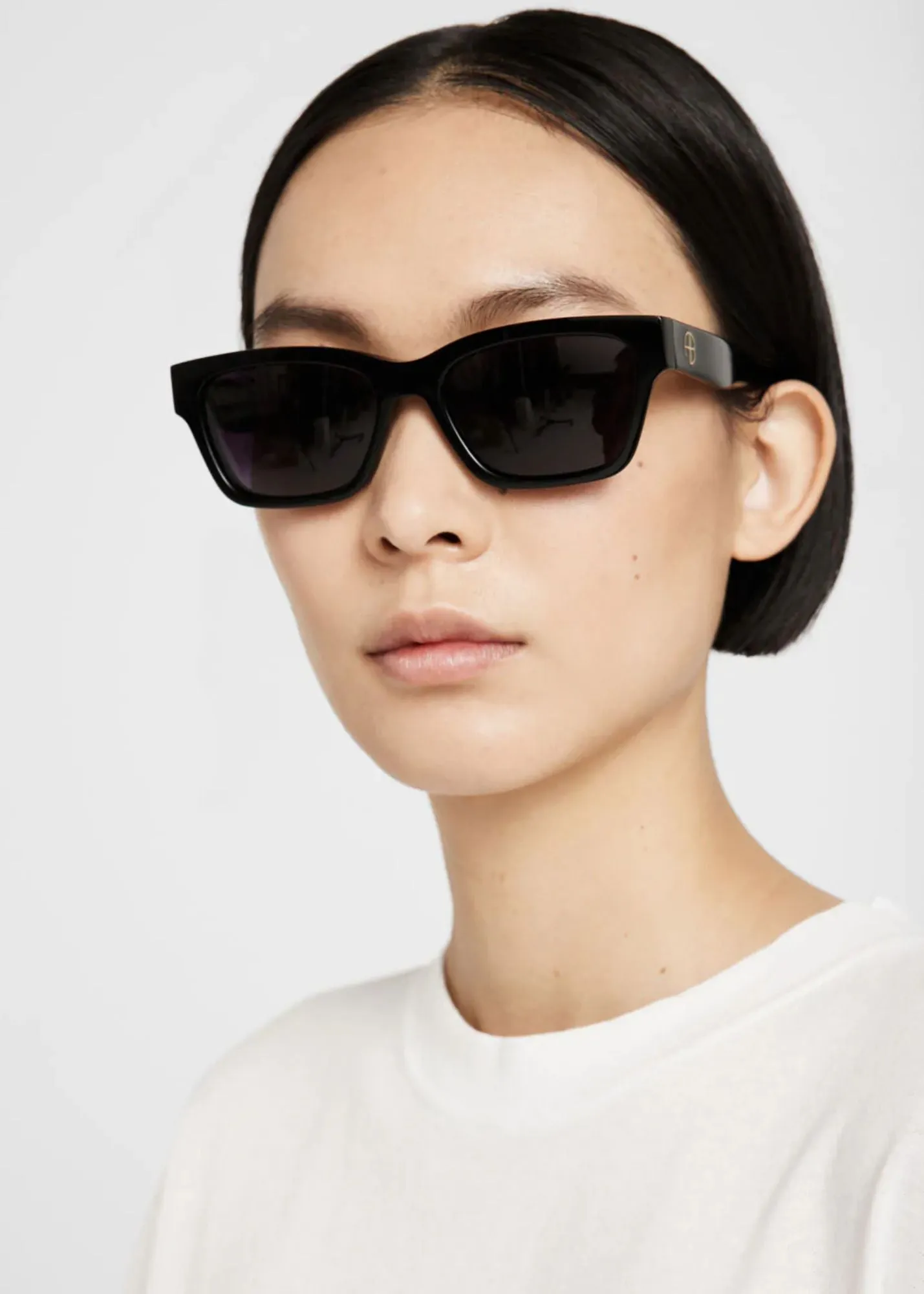 Anine Bing Daria Sunglasses in Black