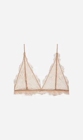  Anine Bing      Delicate Lace Bra - Camel 