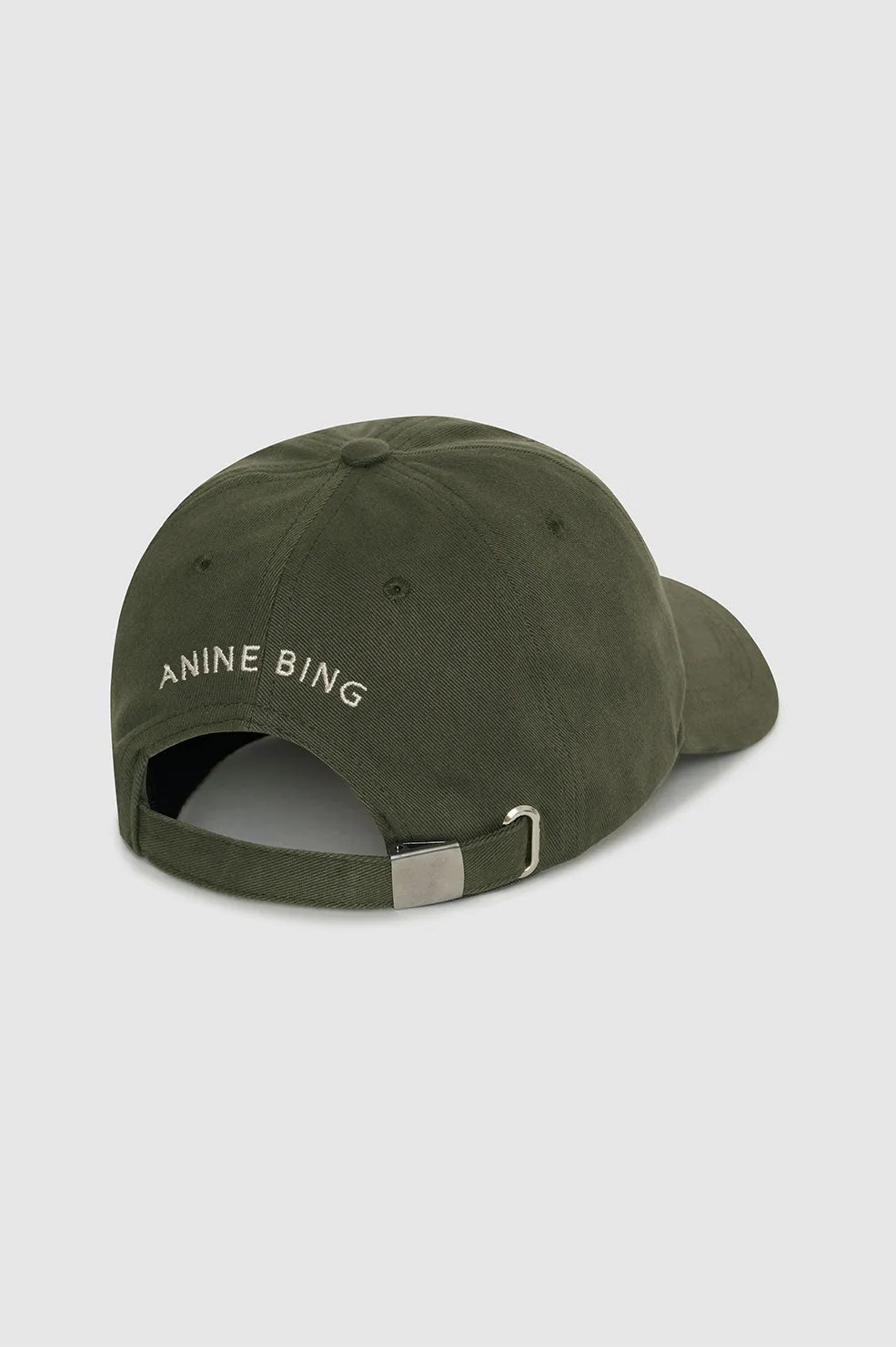  Anine Bing      Jeremy Baseball Cap AB - Dark Olive 