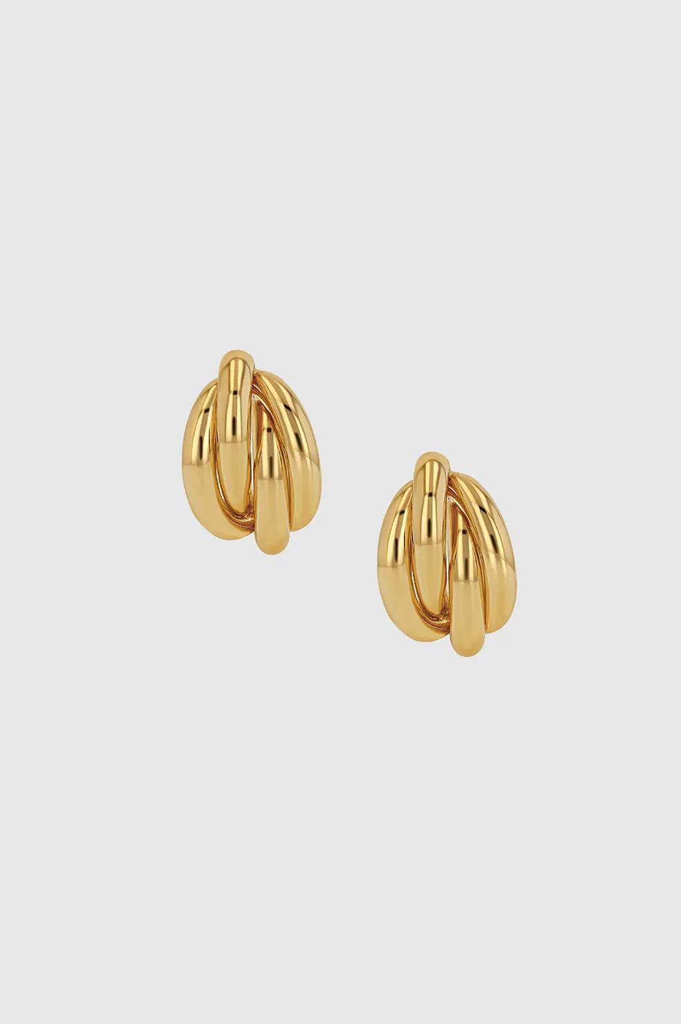 Anine Bing Knot Earrings - Gold