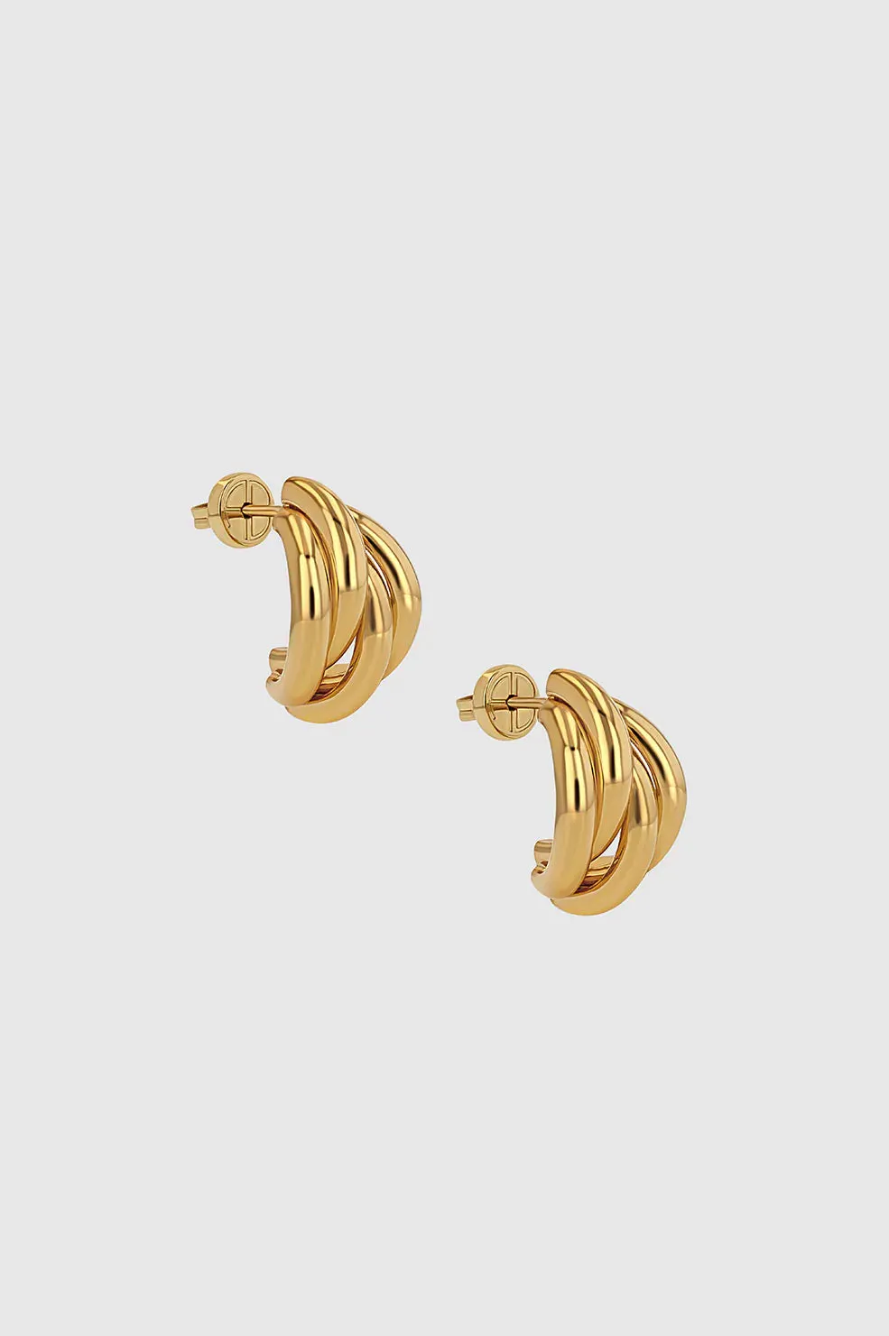 Anine Bing Knot Earrings - Gold