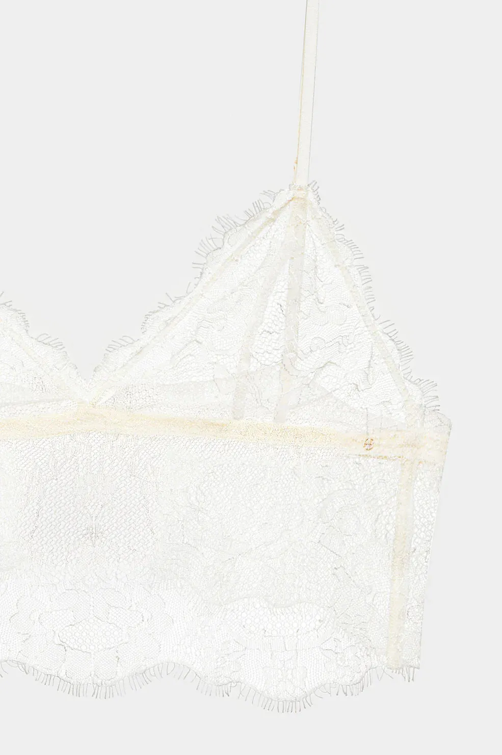 Anine Bing Lace Bralette in Ivory