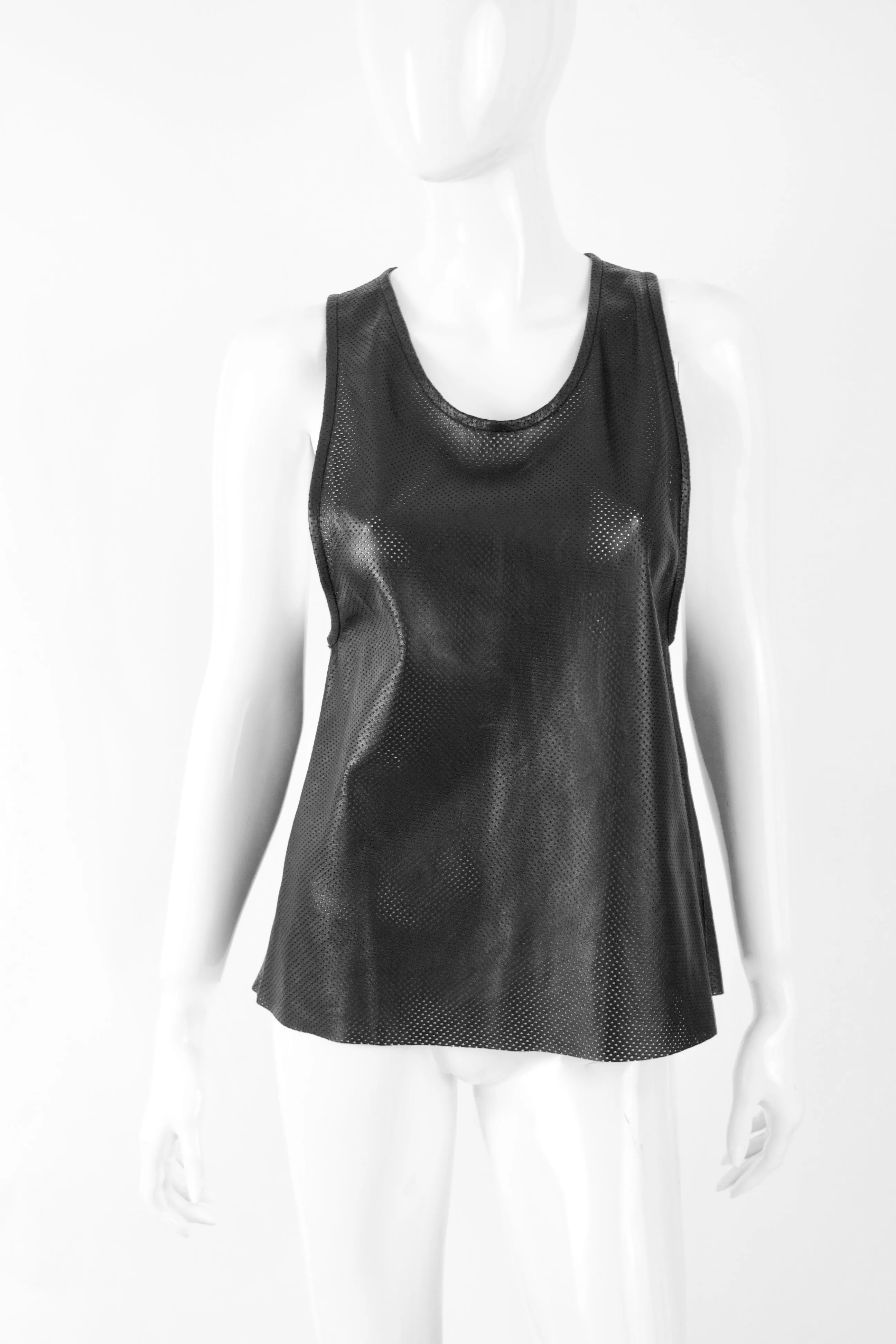 ANINE BING Leather Tank Top