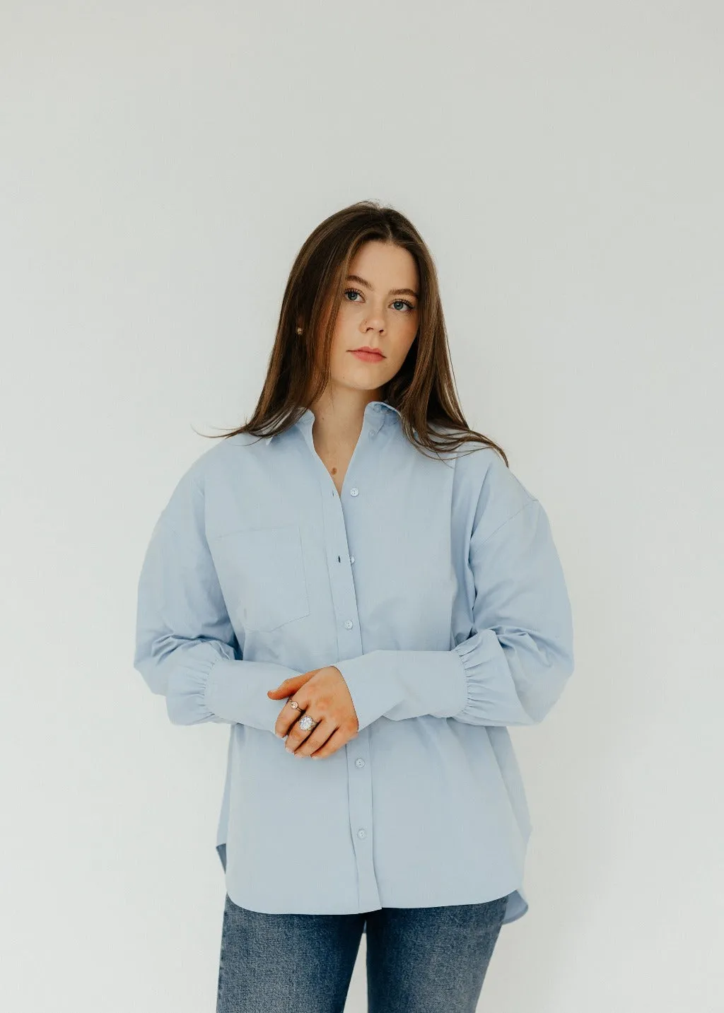 Anine Bing Maxine Shirt in Blue