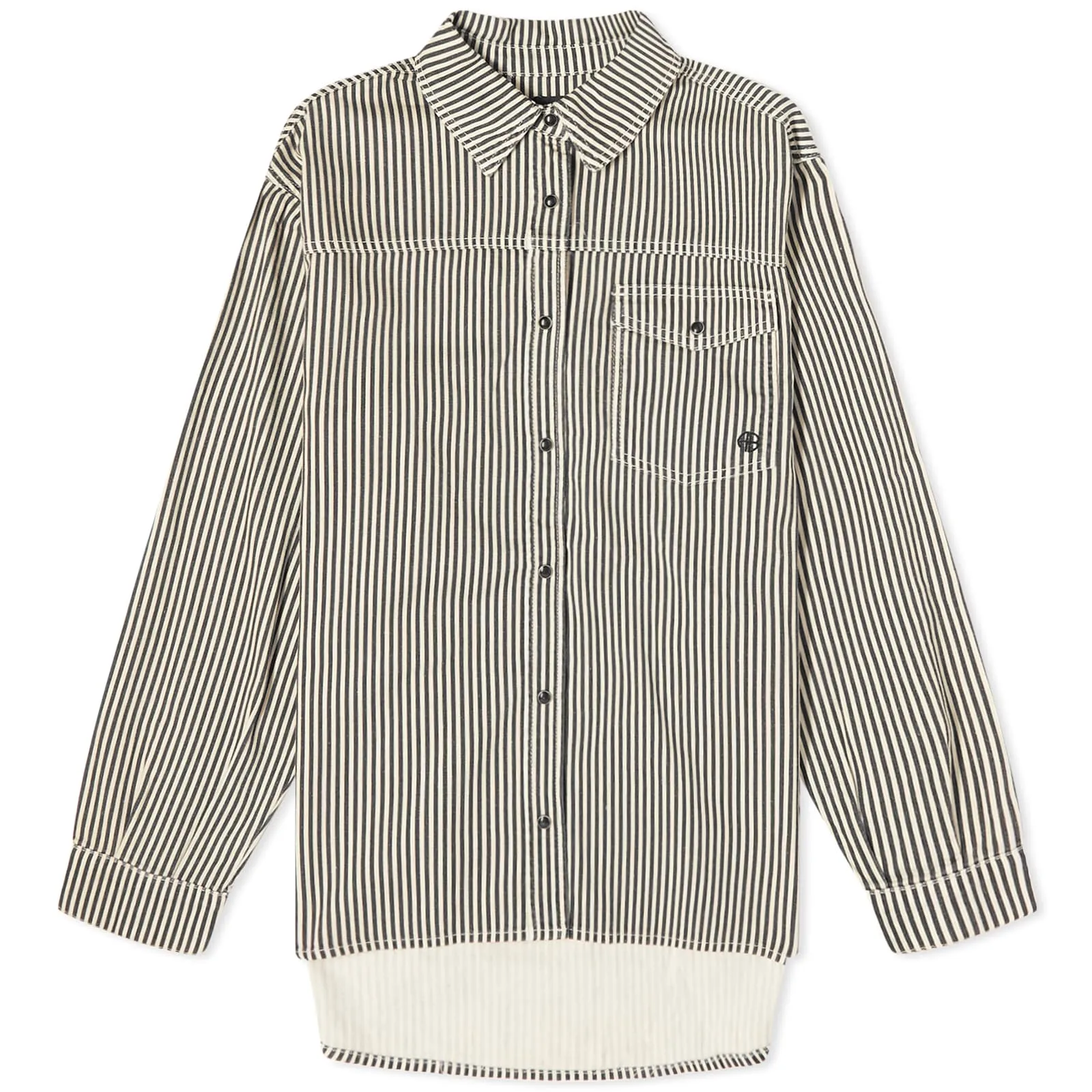 Anine Bing Sloan Striped ShirtPrint