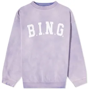 Anine Bing Tyler Crew SweatPurple