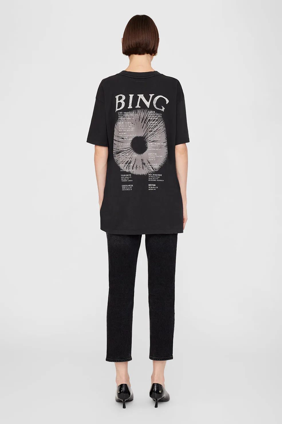  Anine Bing      Walker Tee Band - Black 