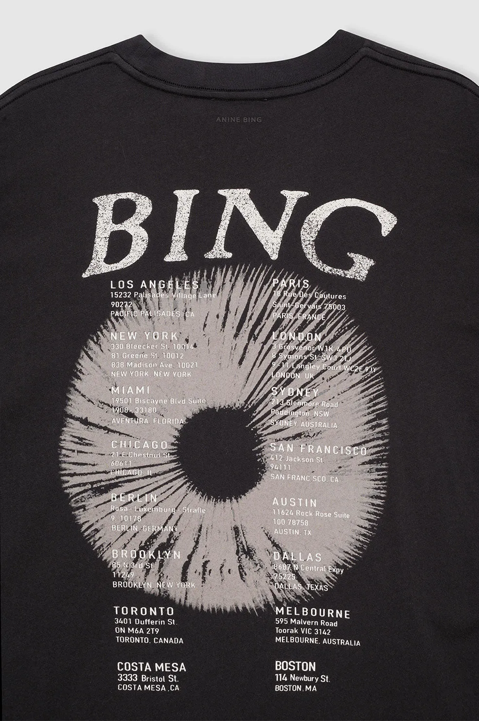  Anine Bing      Walker Tee Band - Black 