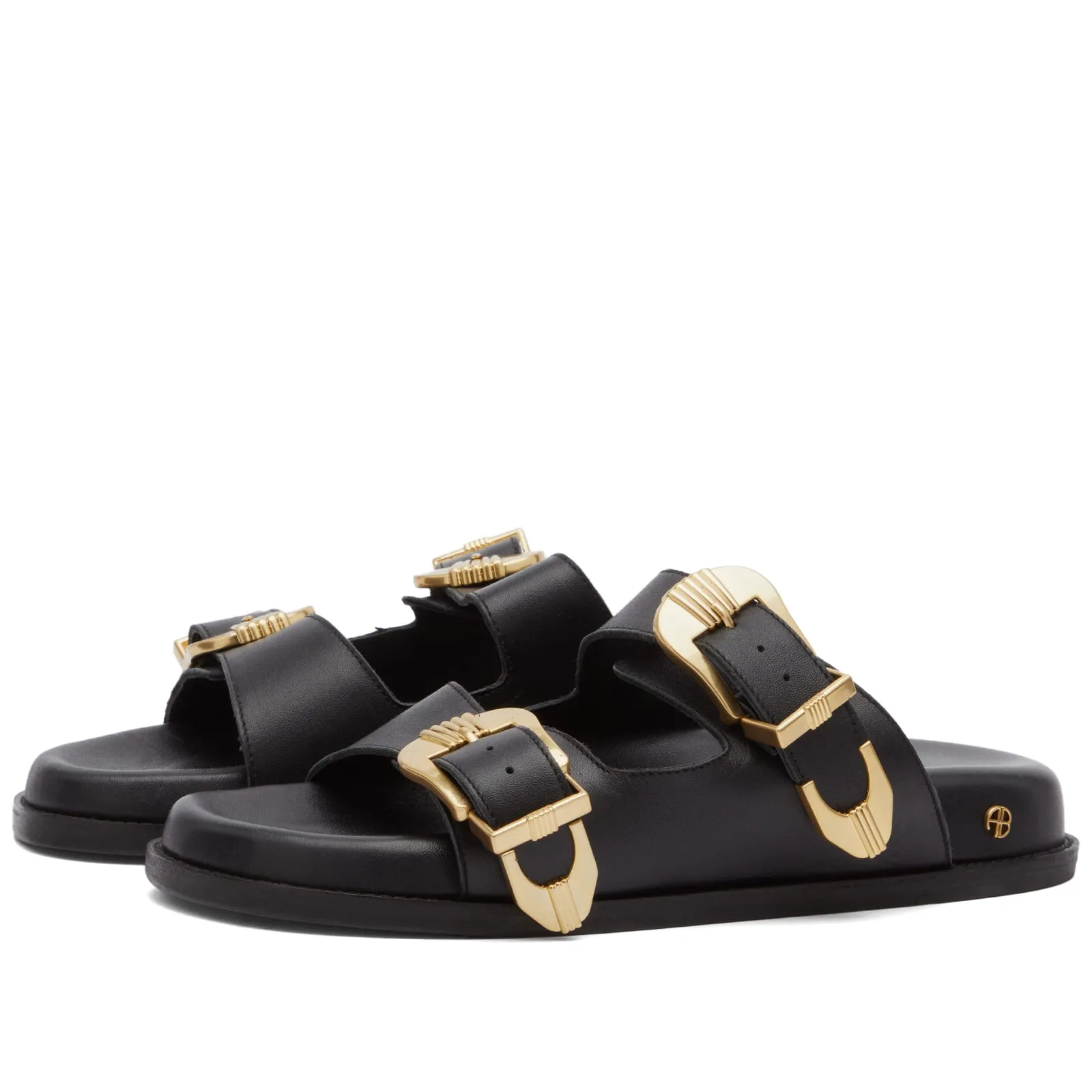 Anine Bing Waylon Slider SandalsBlack