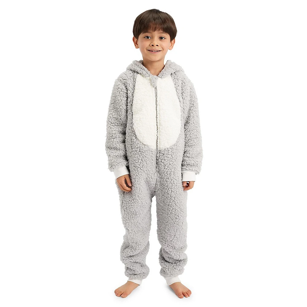 Anko Little Boy's Novelty Faux-Fur Coverall