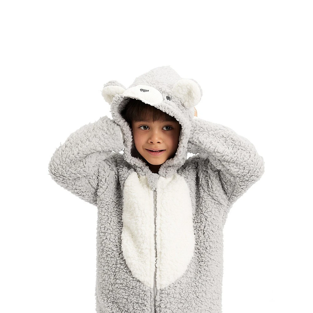 Anko Little Boy's Novelty Faux-Fur Coverall