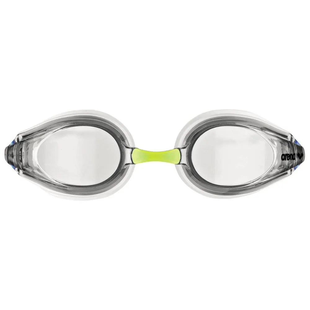 ARENA Adult Tracks Swimming Goggle (White/Clear/Blue)