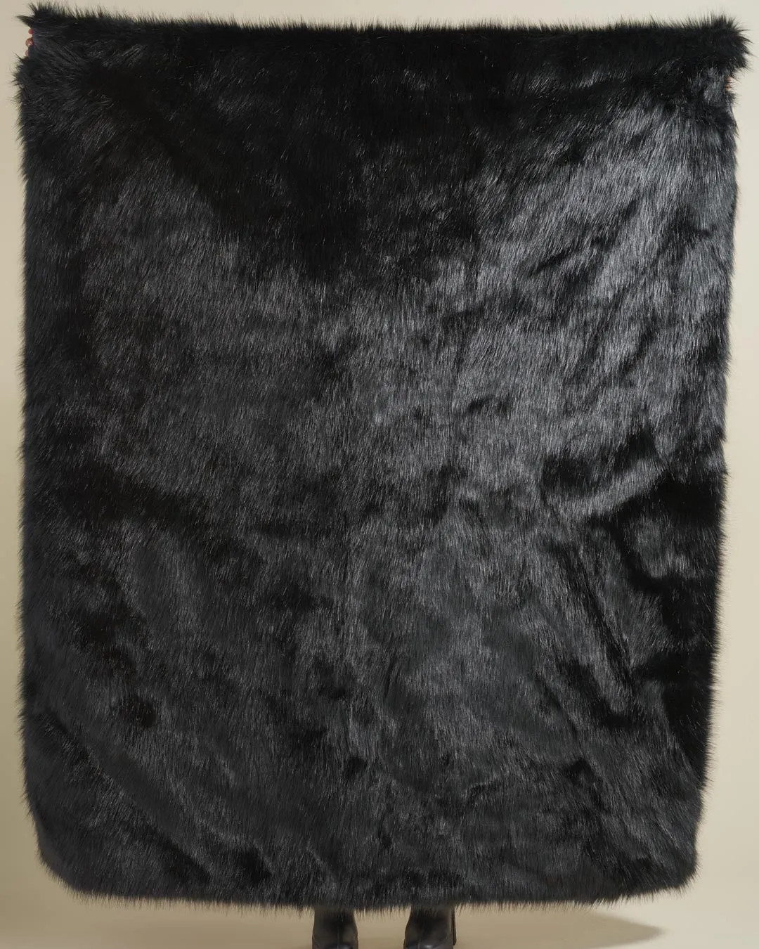 Artist Edition Lora Zombie The One You Feed Black Wolf Faux Fur Throw