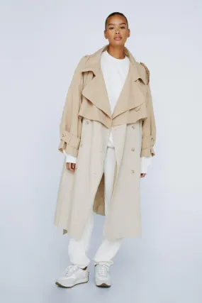 Back To Mac Oversized Plus Trench Coat