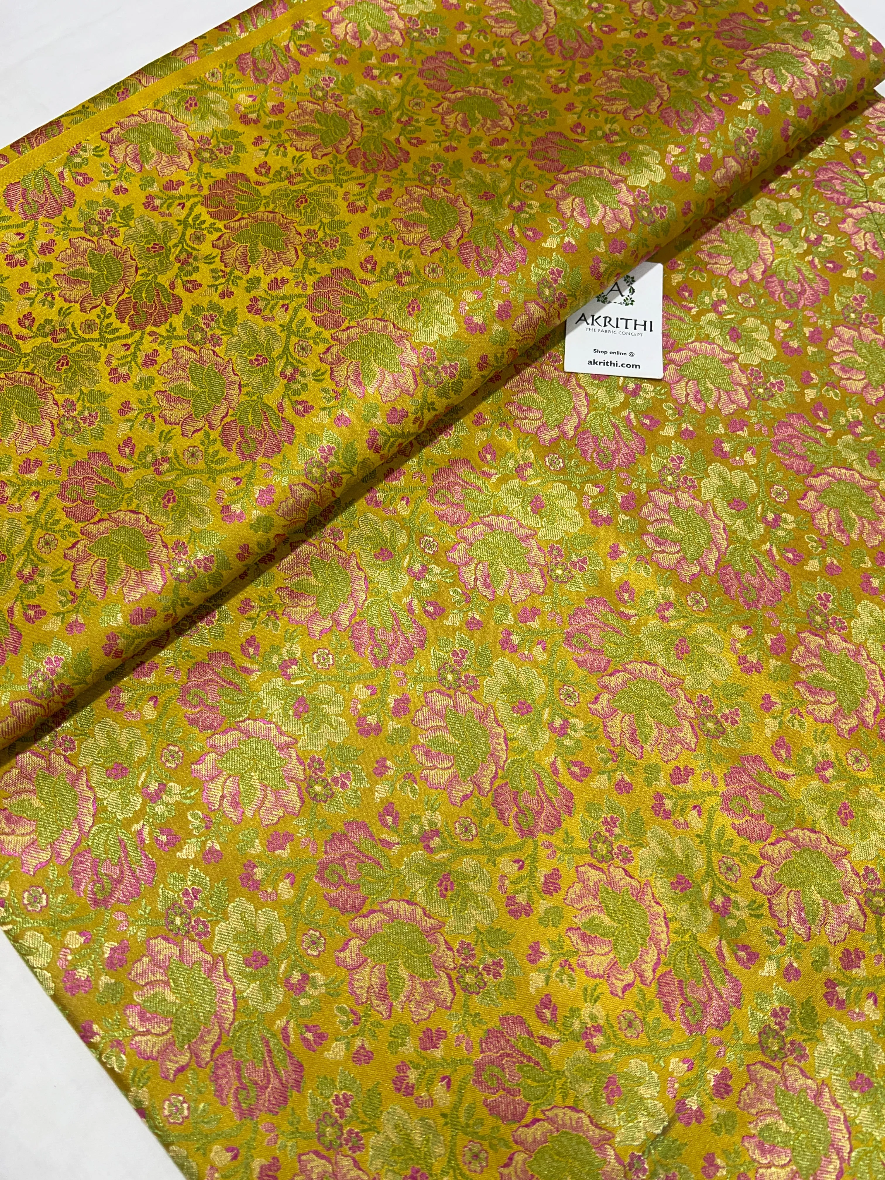 Banarasi brocade fabric 80 cms cut