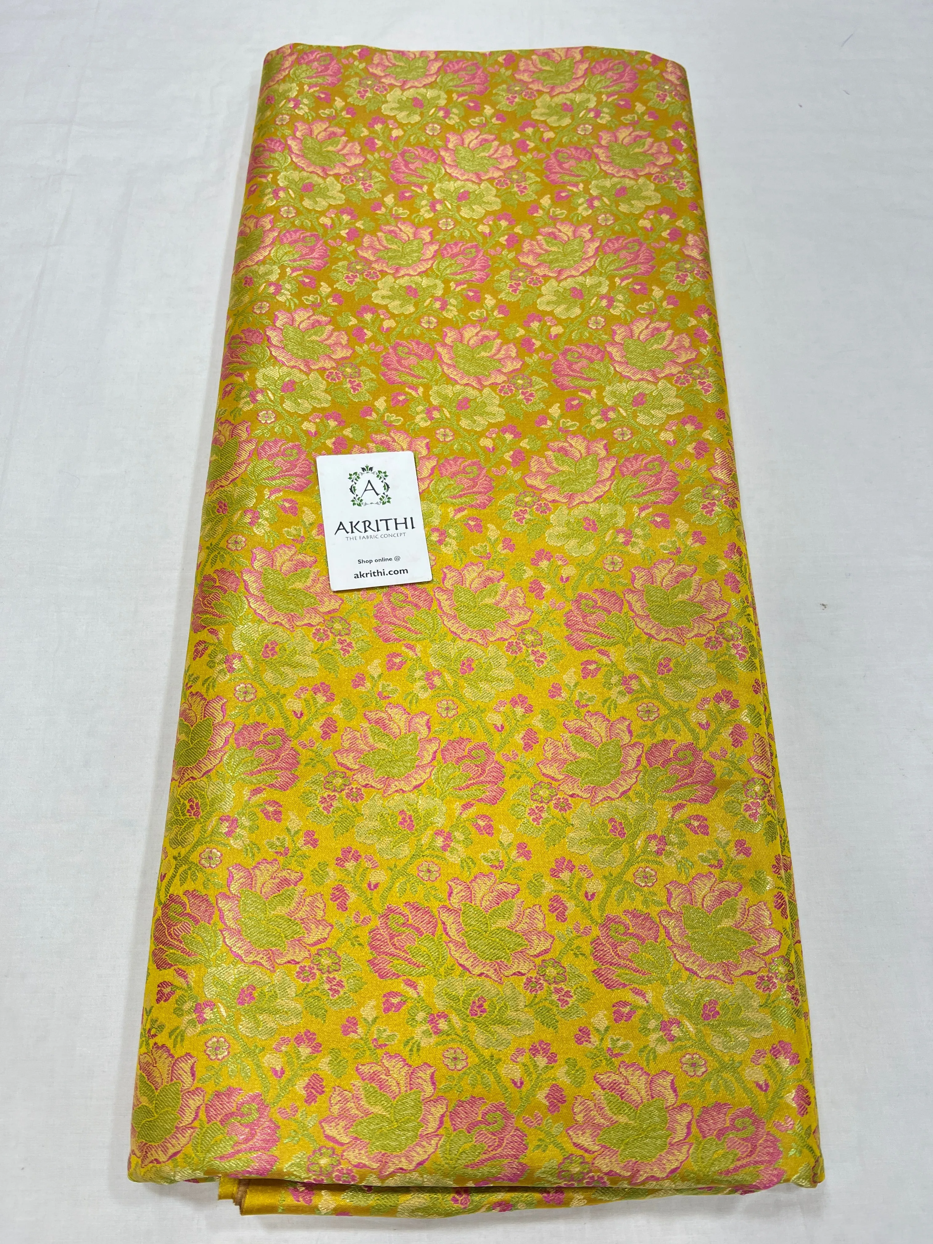 Banarasi brocade fabric 80 cms cut