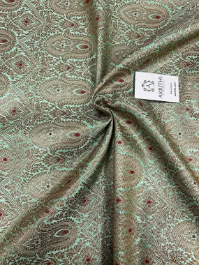 Banarasi brocade fabric antique zari