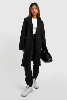 Belted Wool Look Coat