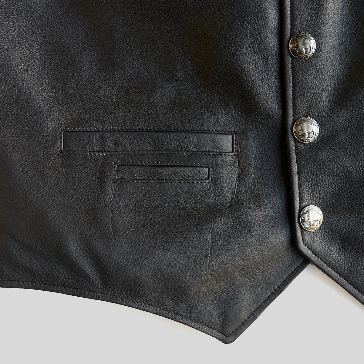 Bison Ranchers Vest No.39 | Black L.E.