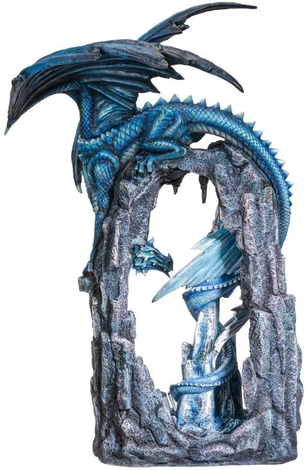 Blue Cave Dragons Figurine