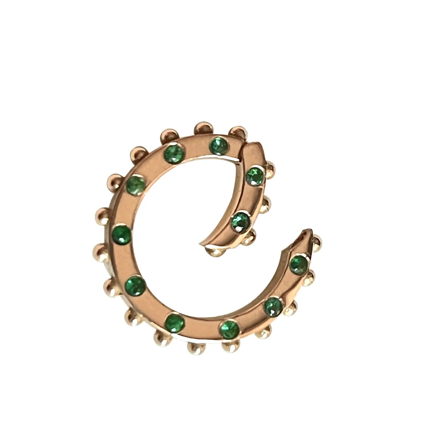 BOHEME EMERALD CLICKER YELLOW GOLD