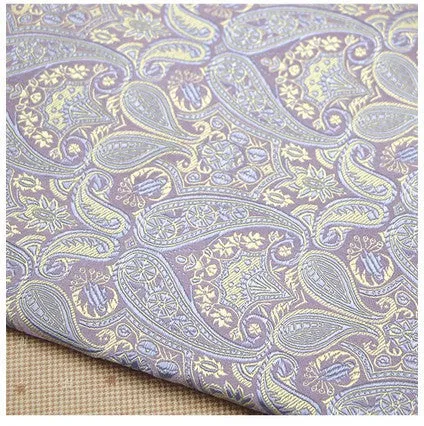 Brocade Fernleaf Custom Satin Material