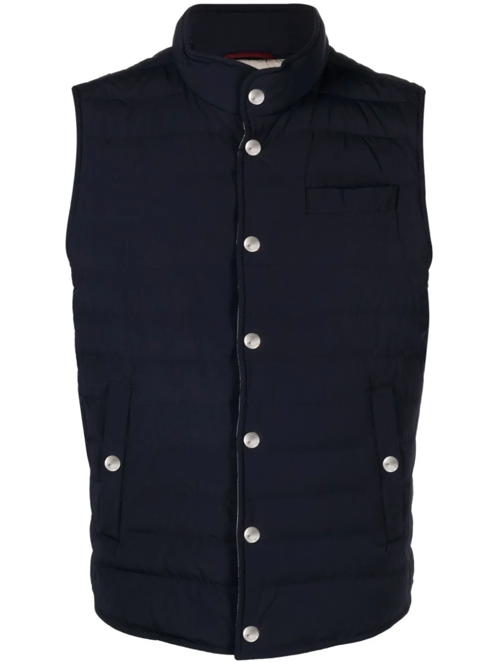 BRUNELLO CUCINELLI Elegant Navy Padded Vest