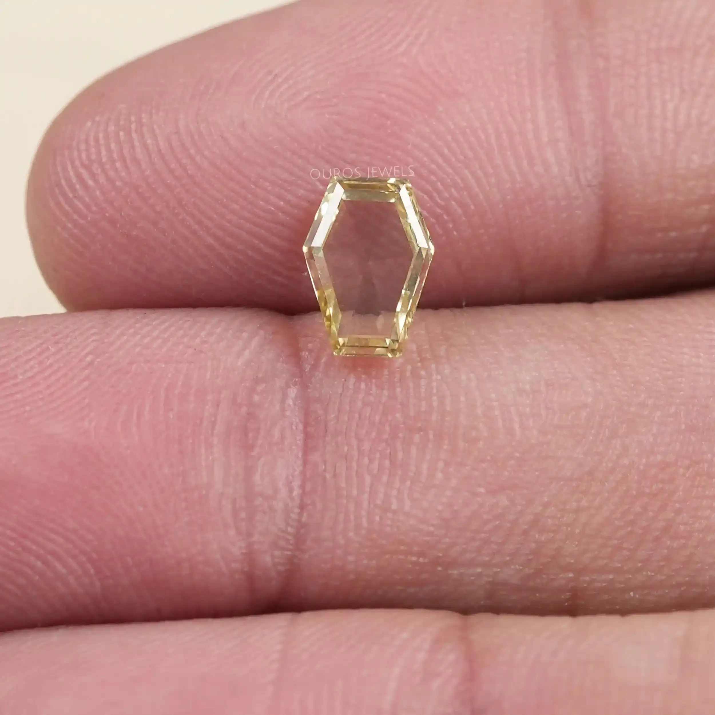 Calf Head Cut Yellow Lab Grown Diamond